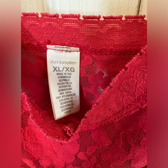 Ambrielle Floral Sexy Sleepwear Lace
Lingerie/ Nightie Red Size XL - Picture 5 of 6